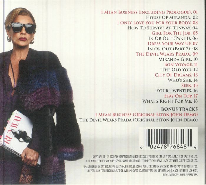 The Devil Wears Prada; a New Musical - Elton John / Original West End Cast (CD)