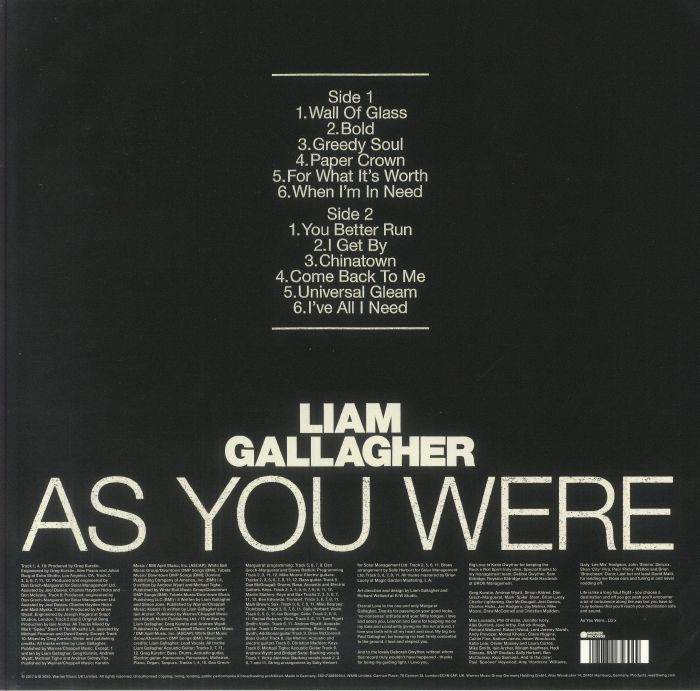 As You Were (National Album Day 2025) (Picture Disc) (Zoetrope) - Liam Gallagher