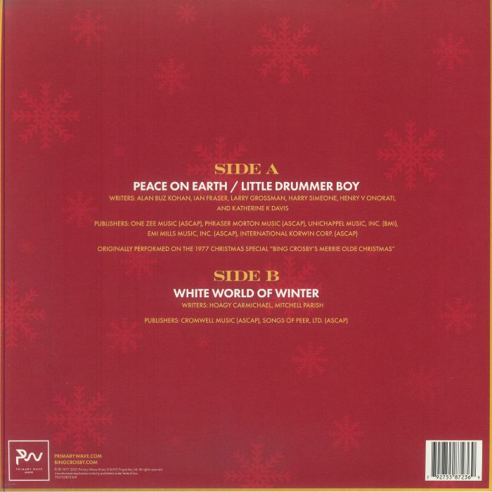 Peace on Earth (Reissue) (Picture Disc) - Bing Crosby / David Bowie