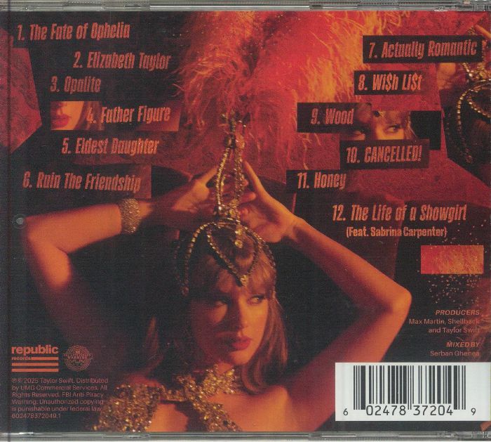 The Life of a Showgirl (Sweat & Vanilla Perfume Edition) - Taylor Swift (CD & Poster)