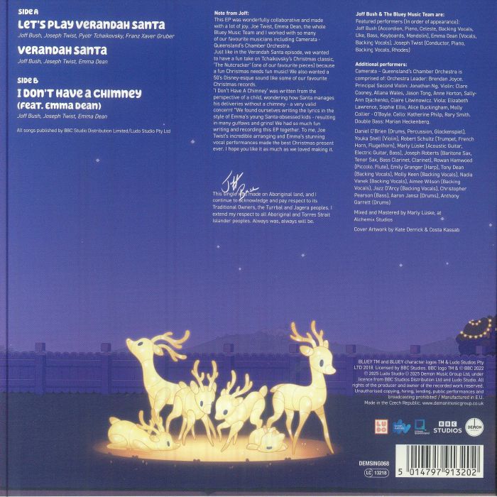 Verandah Santa (White Vinyl) - Bluey