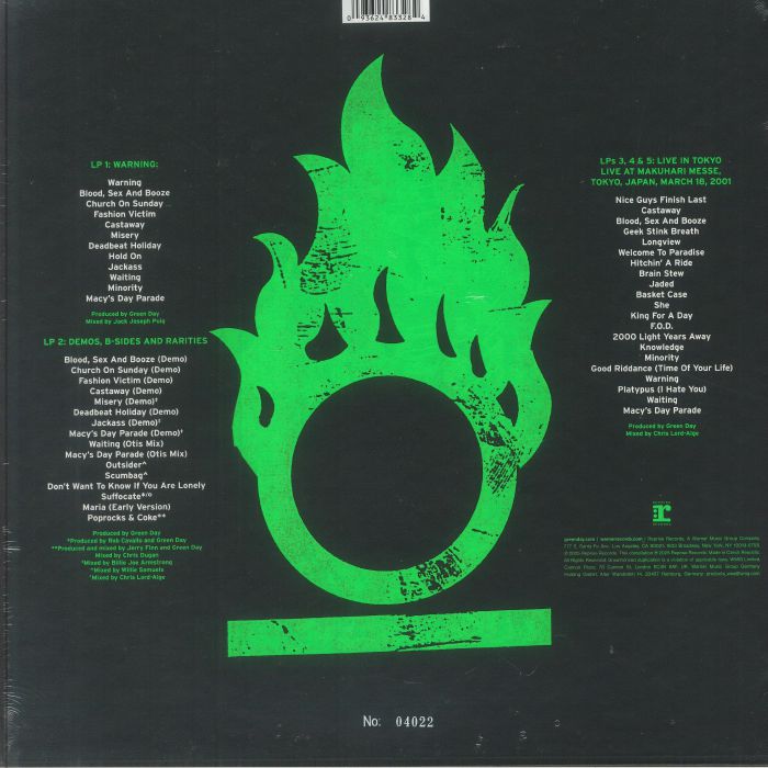 Warning (25th Anniversary Edition) (Indie Exclusive) (Box Set) - Green Day