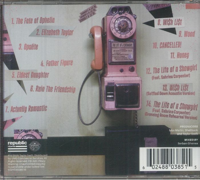 The Life of a Showgirl (Dressing Room Rehearsal Version) (Indie Exclusive) - Taylor Swift (CD)