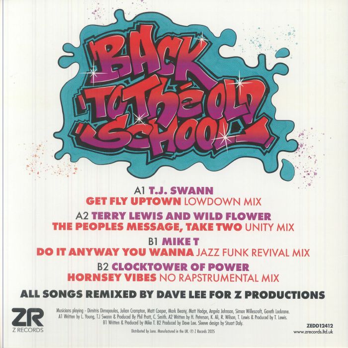 Back to the Old School Part I - Dave Lee / Tj Swann / Terry Lewis / Wild Flower / Mike T / Clocktower of Power