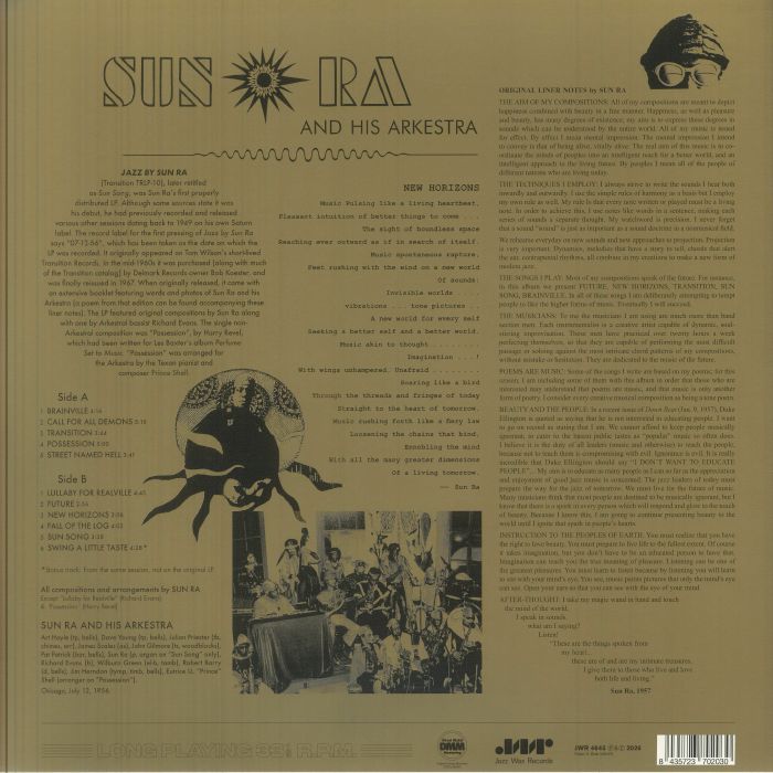 Jazz by Sun Ra Vol 1 (Reissue) - Sun Ra
