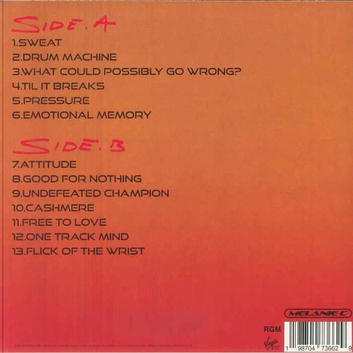 Sweat (Renkli Plak) (Booklet Hediyeli) - Melanie C
