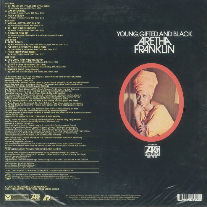 Young Gifted & Black (Atlantic 75 Audiophile Series) - Aretha Franklin
