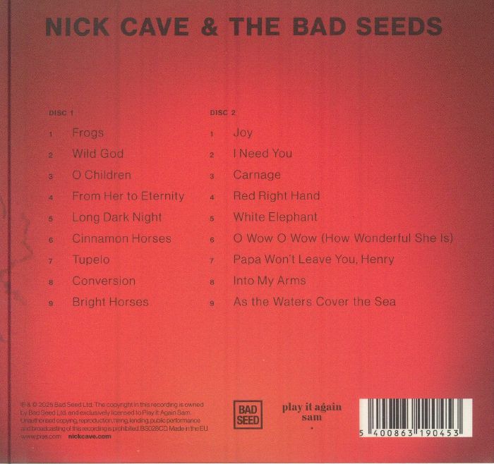 Live God - Nick Cave & the Bad Seeds (2xCD)