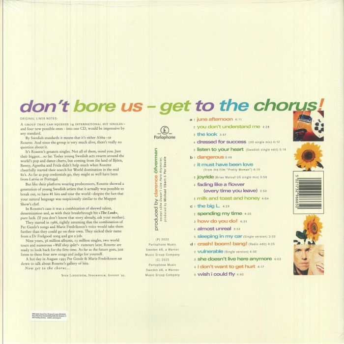 Don't Bore US Get to the Chorus! Roxette's Greatest Hits (30th Anniversary Edition) - Roxette
