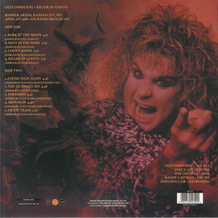 Killer of Giants: Live 1986 (Remastered) - Ozzy Osbourne