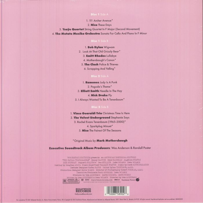 The Royal Tenenbaums (Soundtrack) (Red & Baby Pink Vinyl) - Mark Mothersbaugh / Various