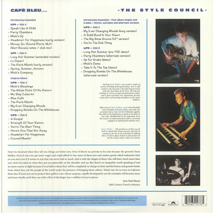 Cafe Bleu (Special Edition) - The Style Council