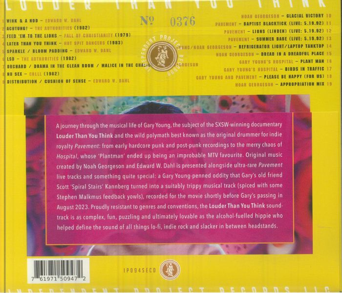 Louder Than You Think: a Lo Fi History of Gary Young & Pavement (Soundtrack) - Various (CD)