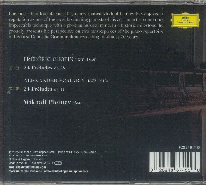 Chopin & Scriabin: Preludes - Frederic Chopin / Alexander Scriabin / Mikhail Pletnev (CD)