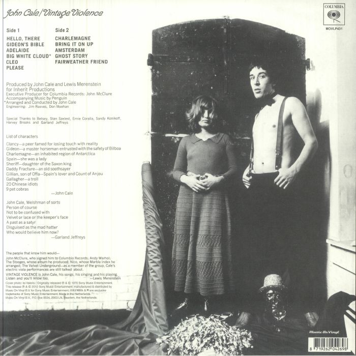 Vintage Violence (Reissue) (Limited & Numbered) (Renkli Plak) - John Cale