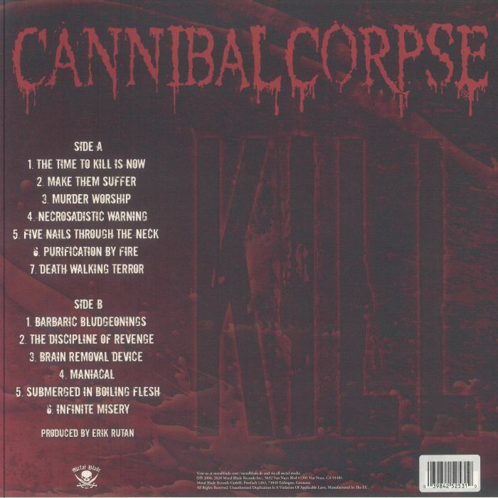 Kill (Reissue) - Cannibal Corpse