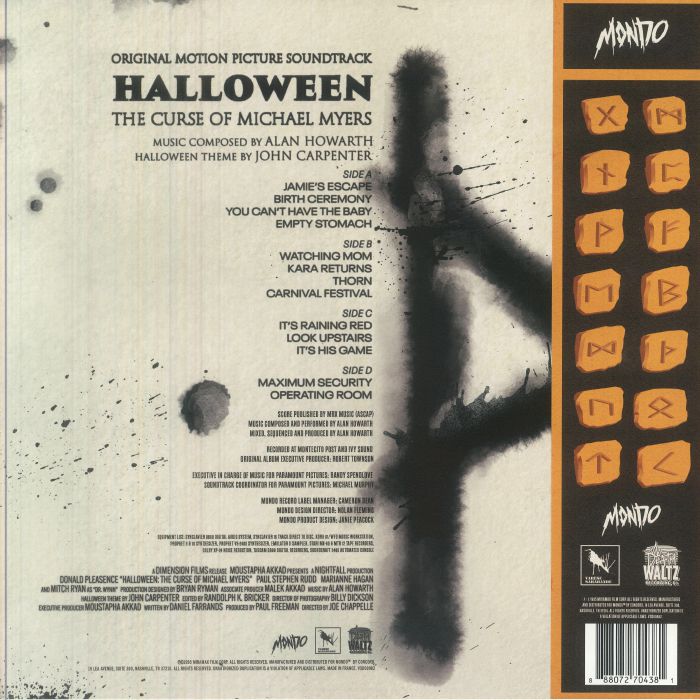 Halloween: the Curse of Michael Myers (Soundtrack) - Alan Howarth