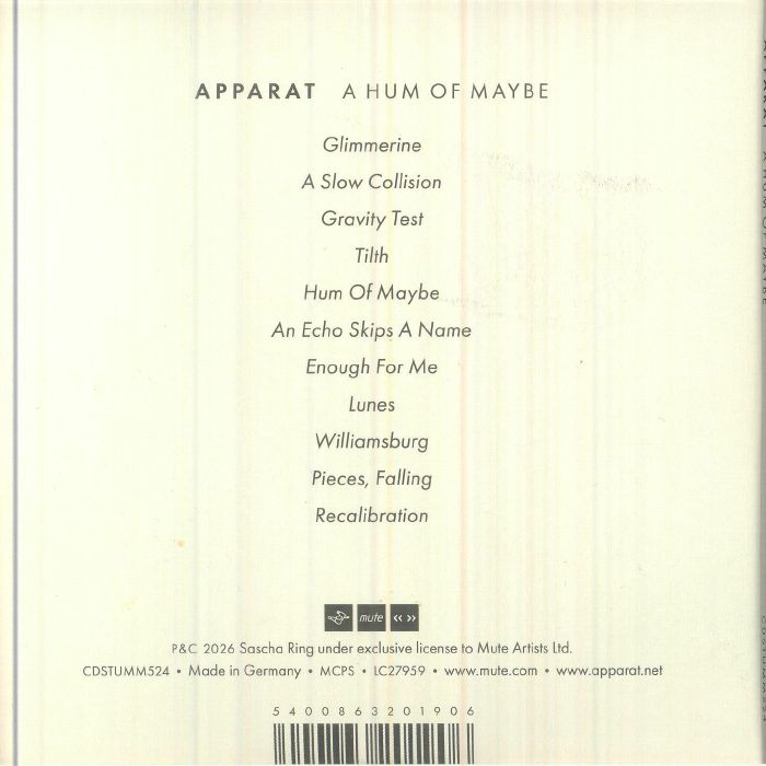 A Hum of Maybe - Apparat (CD)