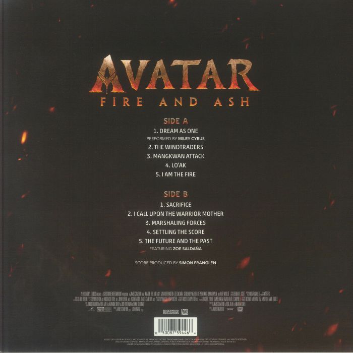 Avatar: Fire & Ash (Soundtrack) - Simon Franglen
