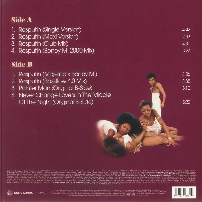 Rasputin (Reissue) (Translucent Purple Vinyl) - Boney M