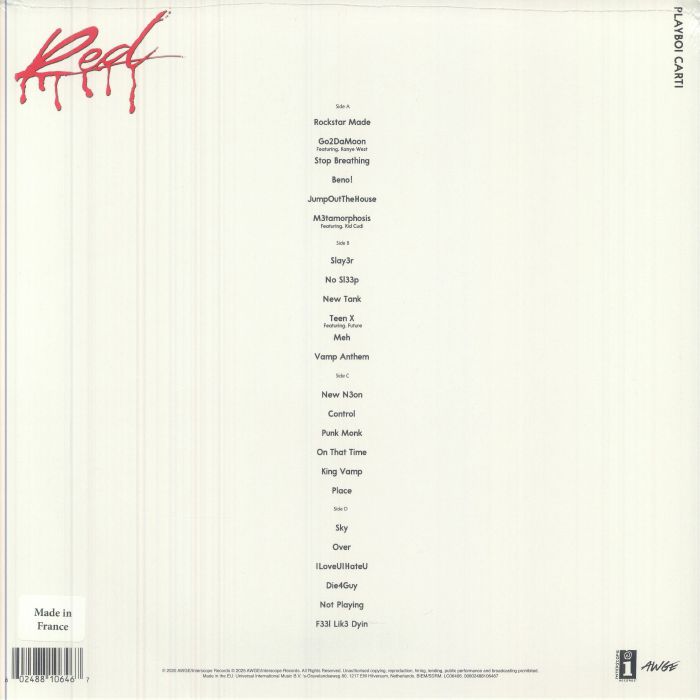 Whole Lotta Red (5 Year Anniversary Edition) (White Vinyl) - Playboi Carti