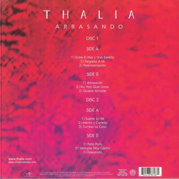 Arrasando (25th Anniversary Edition) - Thalia