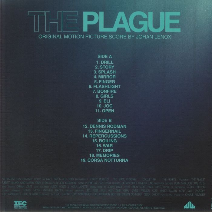 The Plague (Soundtrack) ('Pool Water Blue' Vinyl) - Johan Lenox