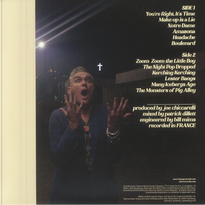 Make Up Is a Lie (Blue Vinyl) - Morrissey