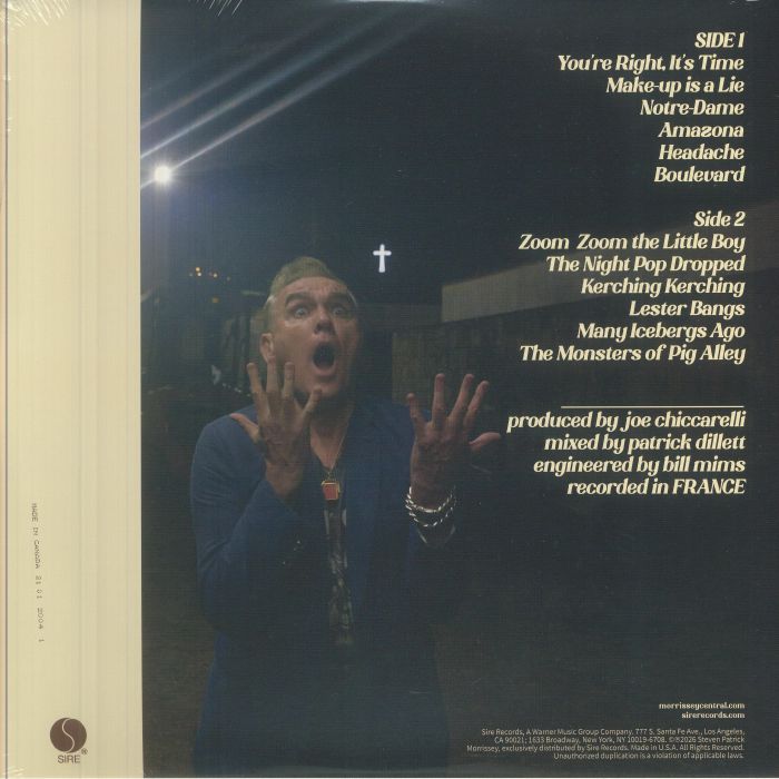 Make Up Is a Lie (Picture Disc) (Zoetrope) - Morrissey
