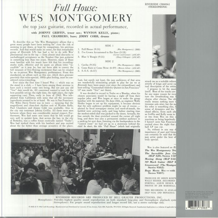 Full House (Original Jazz Classics Series) - Wes Montgomery