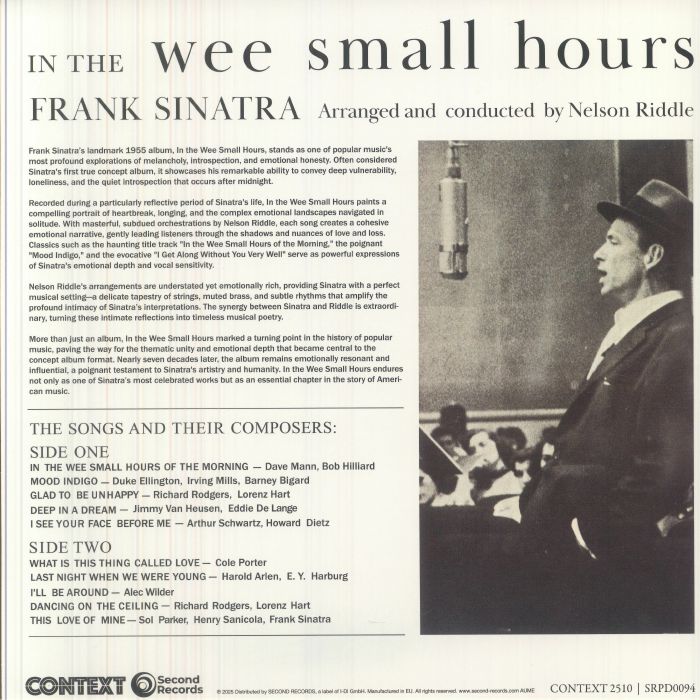 In the Wee Small Hours (Reissue) (Turquoise Vinyl) - Frank Sinatra