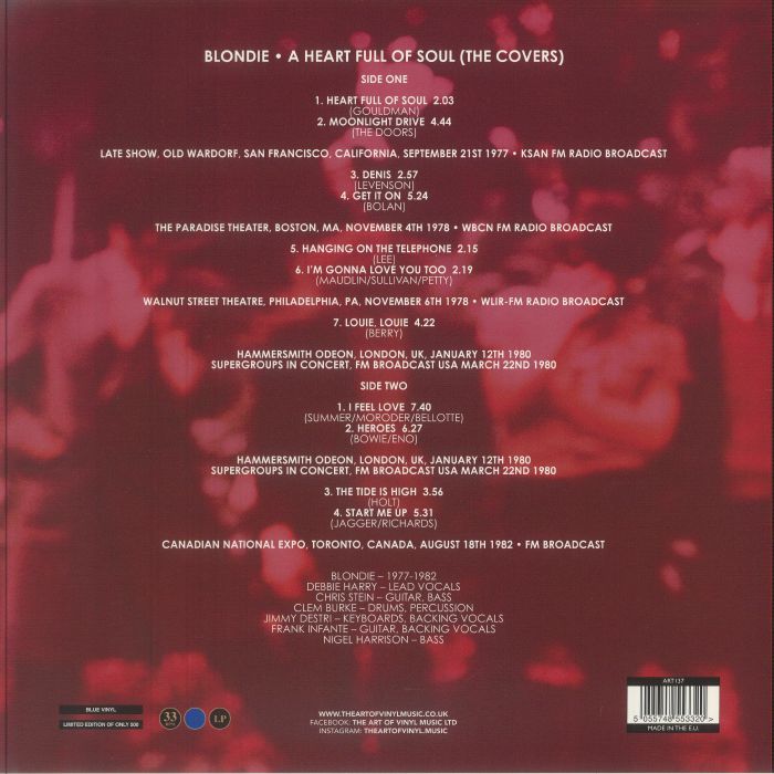 The Covers (Renkli Plak) - Blondie