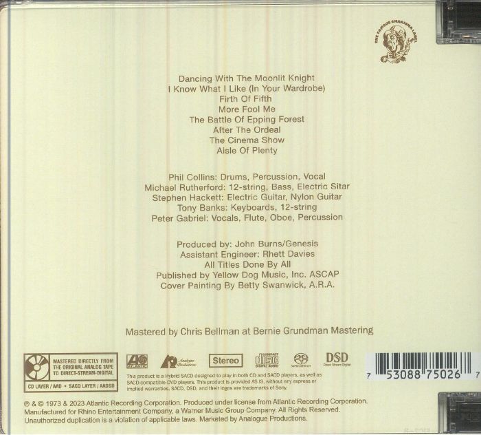 Selling England by the Pound (Atlantic 75 Series) (Remastered) - Genesis (CD)