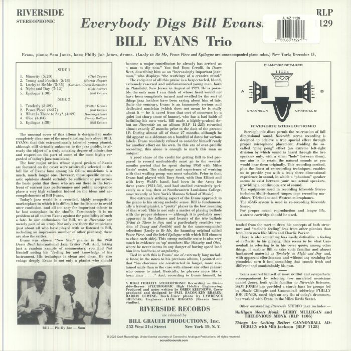 Everybody Digs Bill Evans (Fantasy 45 Series) - Bill Evans Trio