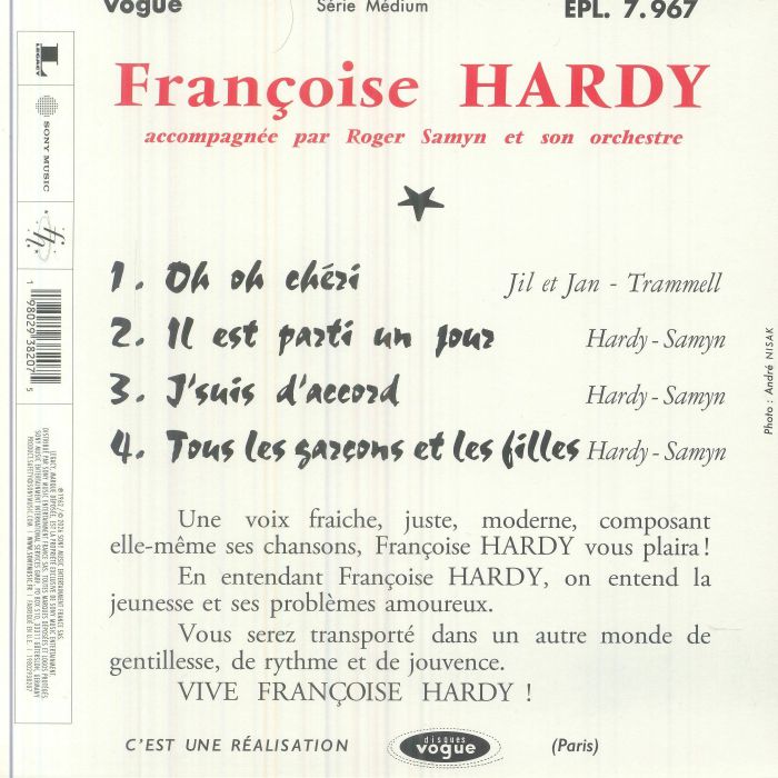J'Suis D'Accord (Record Store Day Rsd 2026) - Francoise Hardy