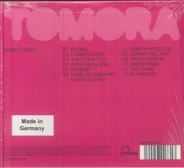 Come Closer - Tomora (CD)