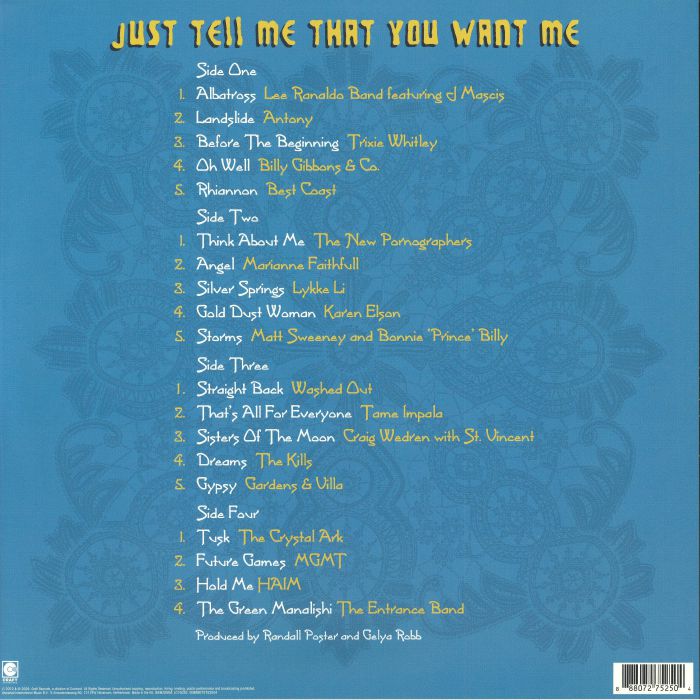 Just Tell Me You Love Me: a Tribute to Fleetwood Mac (Record Store Day Rsd 2026) - Various