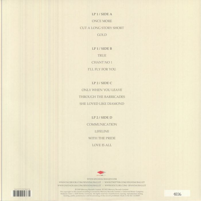 Once More (Record Store Day Rsd 2026) - Spandau Ballet