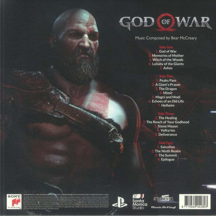 God of War (Soundtrack) (Reissue) (Limited Turquoise Vinyl) - Bear Mccreary