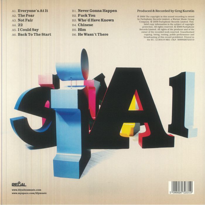 It's Not Me It's You (Reissue) (Crystal Clear Vinyl) - Lily Allen