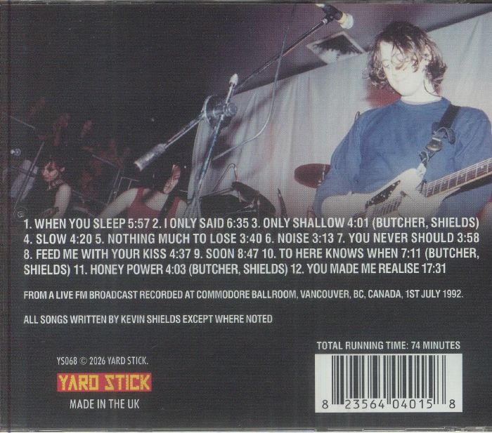 Vancouver 1992 - My Bloody Valentine (CD)