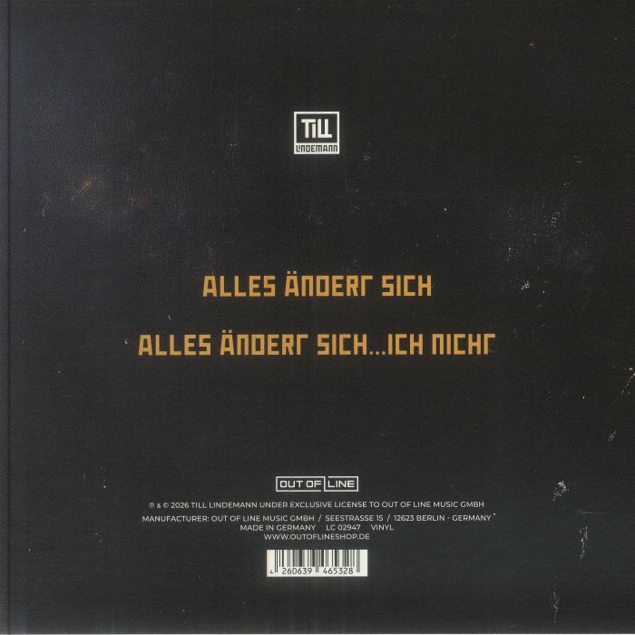 Alles Andert Sich - Till Lindemann