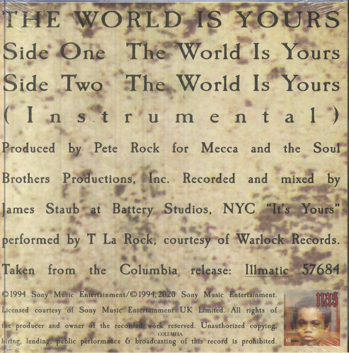 The World Is Yours (Reissue) - Nas