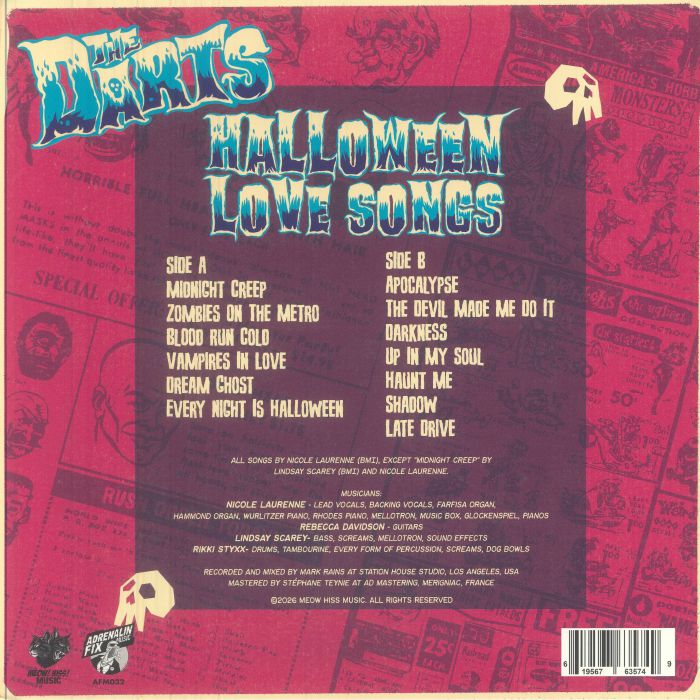 Halloween Love Songs (Translucent Pink Vinyl) - The Darts