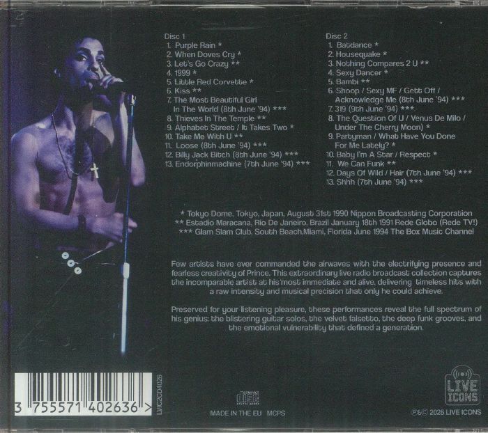 Greatest Hits Live Broadcast Collection - Prince (CD)