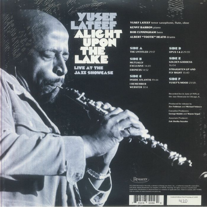 Alight Upon the Lake: Live at the Jazz Showcase (Record Store Day Rsd 2026) - Yusef Lateef