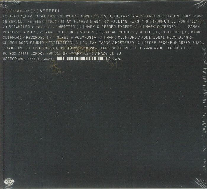 Sol Hz - Seefeel (CD)