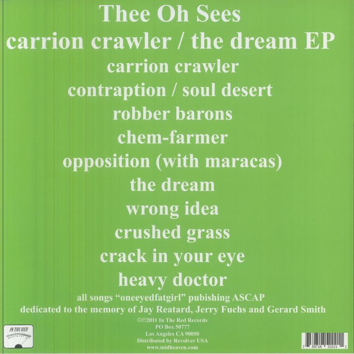 Carrion Crawler / the Dream (Renkli Plak) - Thee Oh Sees