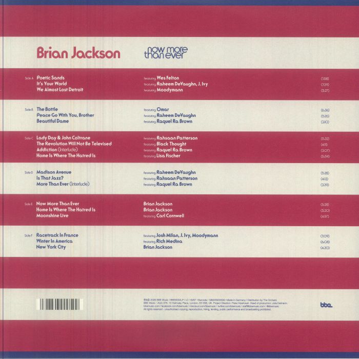 Now More Than Ever (Masters at Work Production) - Brian Jackson