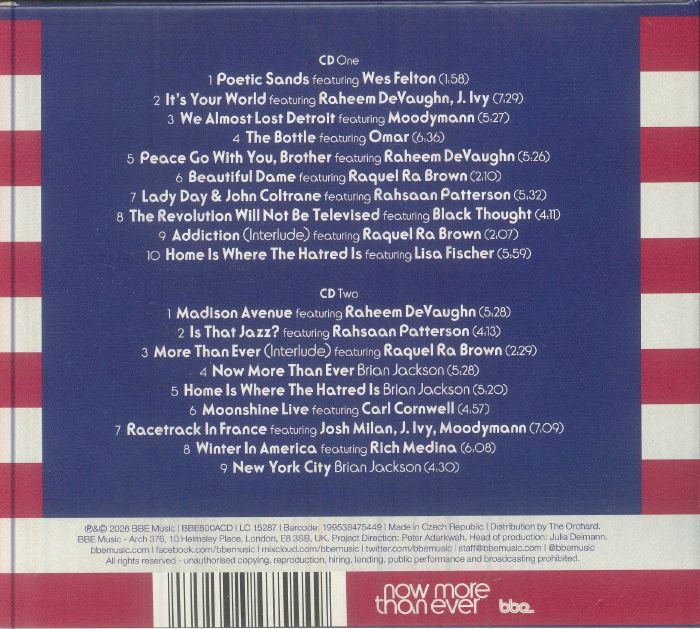 Now More Than Ever (Masters at Work Production) - Brian Jackson (CD)